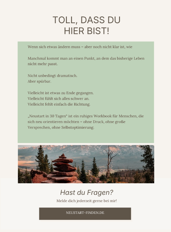 Workbook Neustart