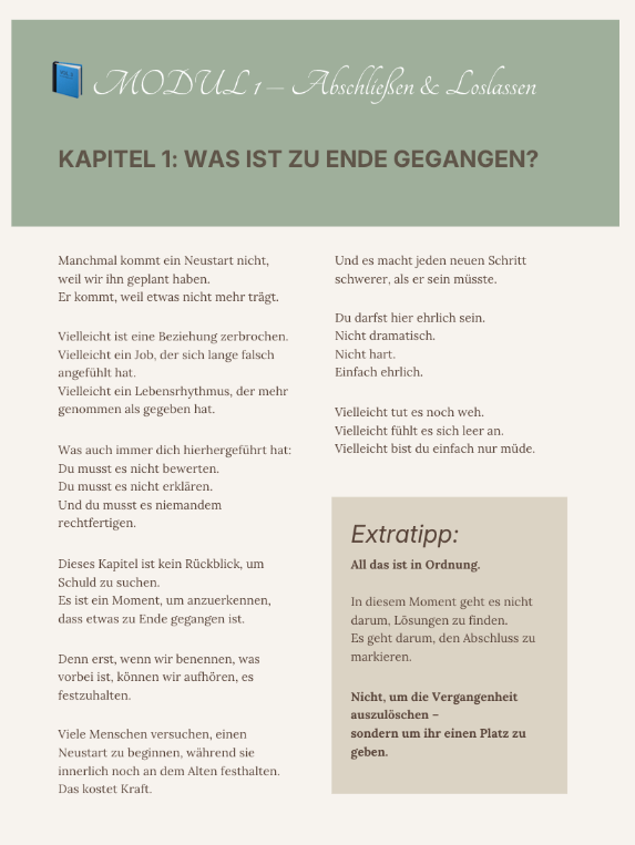 Workbook Neustart in 30 Tagen